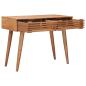 Preview: Handgemachter Schreibtisch Teakbraun 100 x 48 x 76 cm