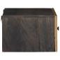 Preview: Handgefertigter Nachttisch Kaffeebraun 40 x 30 x 20 cm