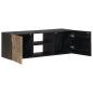 Preview: TV-Schränk mit Regal mit Speicher Messing 105 x 30 x 35 cm
