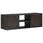 Preview: TV-Schränk mit Regal mit Speicher Messing 105 x 30 x 35 cm