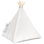 Preview: Haustier-Tipi mit Kissen Weiß 50 x 50 x 60 cm Polyester