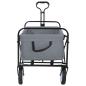 Preview: Klapp-Handwagen Grau 94 x 53 x 99 cm Oxford-Stoff