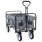 Preview: Klapp-Handwagen Grau 94 x 53 x 99 cm Oxford-Stoff