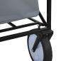 Preview: Klapp-Handwagen Grau 94 x 53 x 99 cm Oxford-Stoff