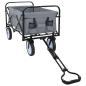 Preview: Klapp-Handwagen Grau 94 x 53 x 99 cm Oxford-Stoff