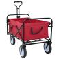 Preview: Faltbarer Einkaufstrolley mit Bremsen Rot 94 x 53 x 99 cm