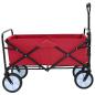Preview: Faltbarer Einkaufstrolley mit Bremsen Rot 94 x 53 x 99 cm
