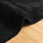 Preview: Mittlerer Flor weicher und waschbarer Teppich HUARTE Schwarz