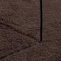 Preview: Mittlerer Flor weicher und waschbarer Teppich HUARTE Braun