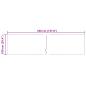 Preview: Teppichläufer MARSA Creme 100 x 350 cm Polyester und PVC