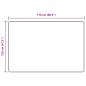 Preview: Teppichläufer MARSA Gelb 120 x 170 cm Polyester und PVC