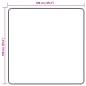 Preview: Teppichläufer MARSA Mehrfarbig 100 x 100 cm Polyester und PVC