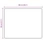 Preview: Teppichläufer MARSA Schwarz 80 x 100 cm Polyester und PVC