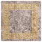 Preview: Teppichläufer MARSA Grau und Gold 100 x 100 cm