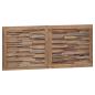 Preview: Bettkopfteil Natur Massivholz Teak