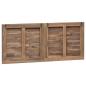Preview: Bettkopfteil Natur Massivholz Teak