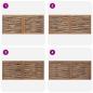Preview: Bettkopfteil Natur Massivholz Teak