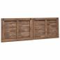 Preview: Bettkopfteil Natur Massivholz Teak