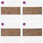 Preview: Bettkopfteil Natur Massivholz Teak