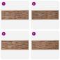 Preview: Bettkopfteil Natur Massivholz Teak