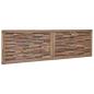 Preview: Bettkopfteil Natur Massivholz Teak