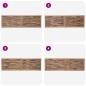 Preview: Bettkopfteil Natur Massivholz Teak