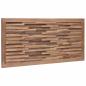 Preview: Bettkopfteil Natur Massivholz Teak