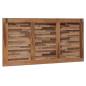 Preview: Bettkopfteil Natur Massivholz Teak