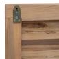 Preview: Bettkopfteil Natur Massivholz Teak