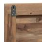 Preview: Bettkopfteil Natur Massivholz Teak