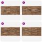 Preview: Bettkopfteil Natur Massivholz Teak