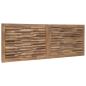Preview: Bettkopfteil Natur Massivholz Teak