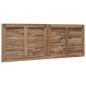 Preview: Bettkopfteil Natur Massivholz Teak
