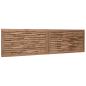 Preview: Bettkopfteil Natur Massivholz Teak
