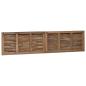Preview: Bettkopfteil Natur Massivholz Teak
