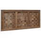 Preview: Bettkopfteil Natur Massivholz Teak