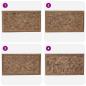 Preview: Bettkopfteil Natur Massivholz Teak