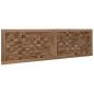 Preview: Bettkopfteil Natur Massivholz Teak