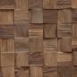 Preview: Bettkopfteil Natur Massivholz Teak