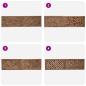 Preview: Bettkopfteil Natur Massivholz Teak