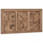Preview: Bettkopfteil Natur Massivholz Teak