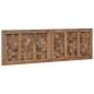 Preview: Bettkopfteil Natur Massivholz Teak