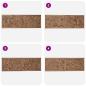 Preview: Bettkopfteil Natur Massivholz Teak