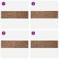 Preview: Bettkopfteil Natur Massivholz Teak