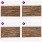 Preview: Bettkopfteil Natur Massivholz Teak