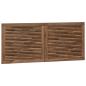 Preview: Bettkopfteil Natur Massivholz Teak