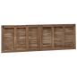 Preview: Bettkopfteil Natur Massivholz Teak