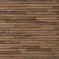 Preview: Bettkopfteil Natur Massivholz Teak