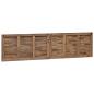 Preview: Bettkopfteil Natur Massivholz Teak