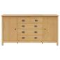 Preview: Sideboard HILL Honigbraun 154 x 40 x 80 cm Massives Kiefernholz